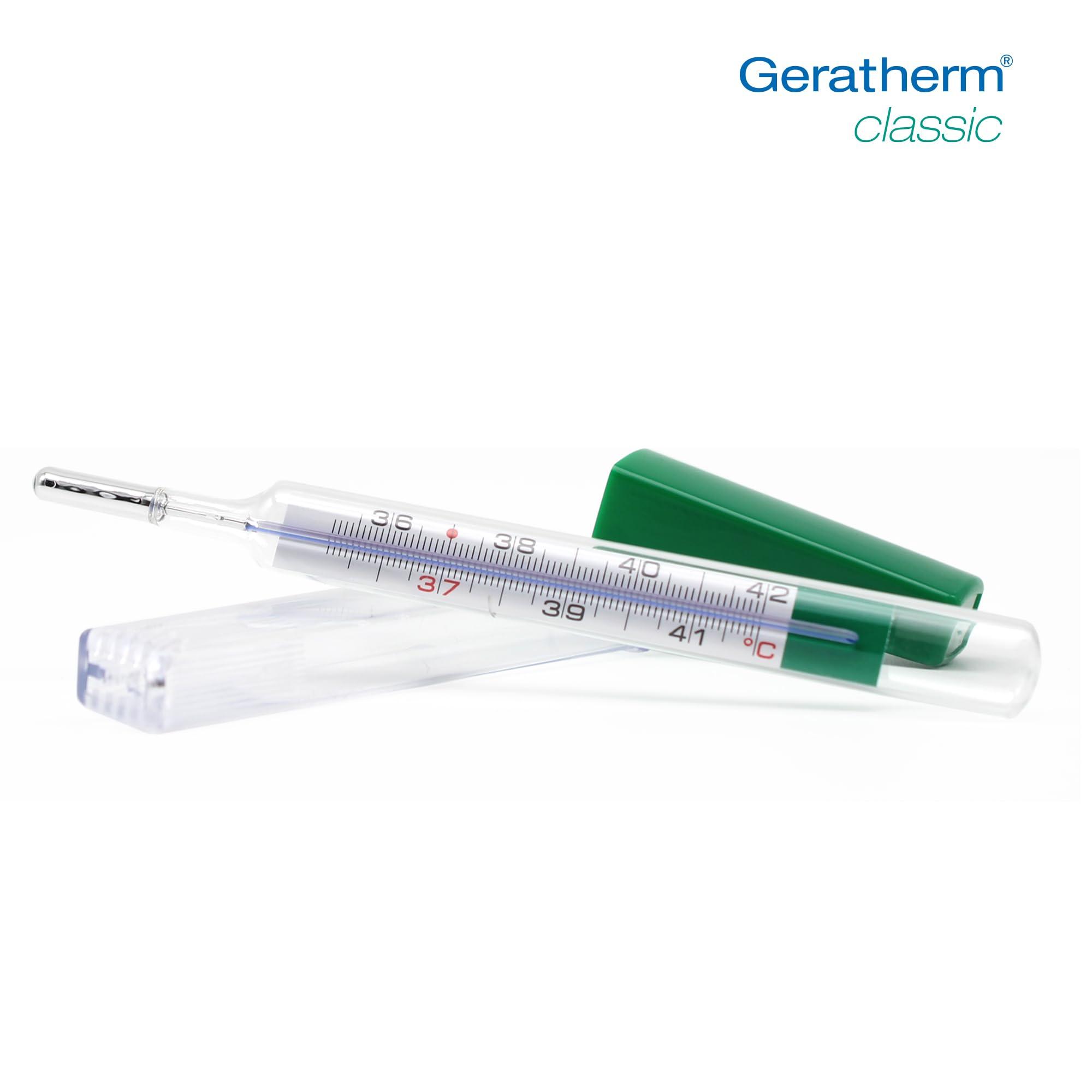 Geratherm GERATHERM classic clinical thermometer analogue/thermometer without mercury/analogue clinical thermometer without batteries/thermometer Made in Germany