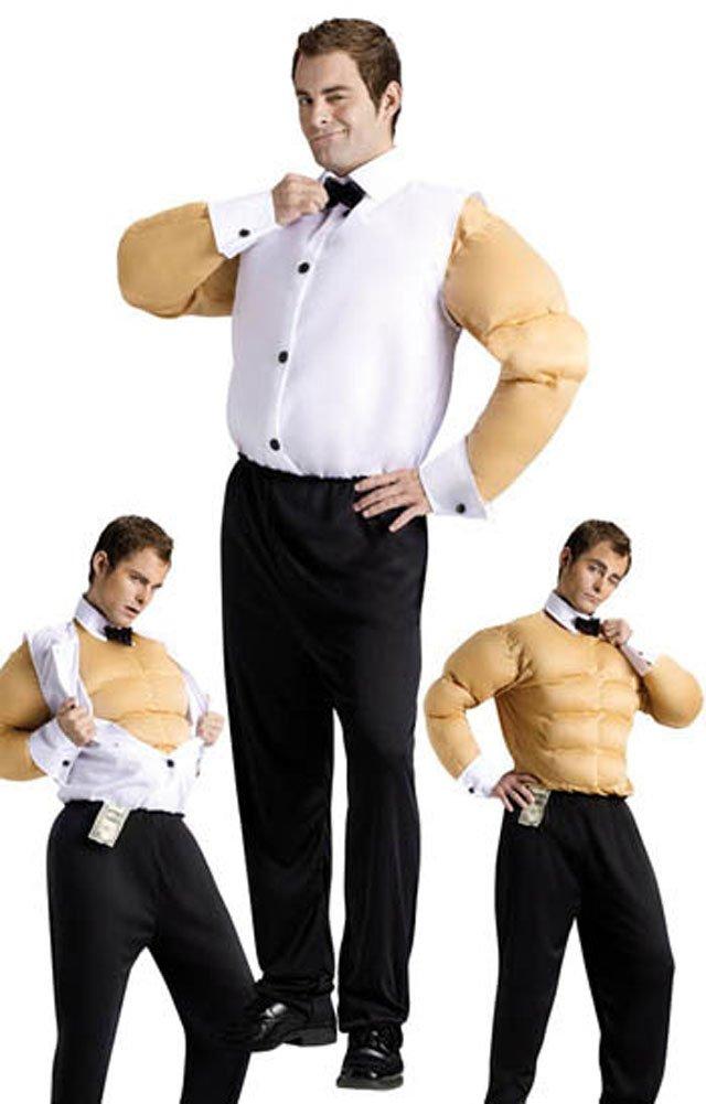 Fun World Fun World Male Stripper Sexy, Black/White/Multicolor, One Size