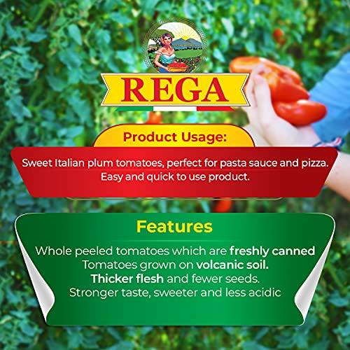 Rega Rega San Marzano DOP Tomato Pack of 4 (400g Each), Imported From Italy