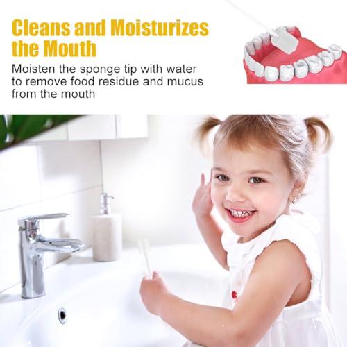 ACWOO ACWOO Oral Care Sponge Swab, 100PCS Disposable Mouth Swab, Mouth Cleaning Swabs Sponge, Mouth Care Swab Sponge Stick, Tooth Mouth Cleaning Oral Care Tool Kit