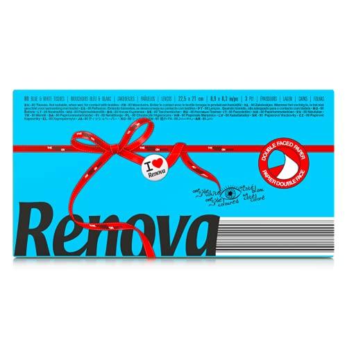 Renova Renova Red Label Blue Facial Tissues 80 Tissues, 1 Pack
