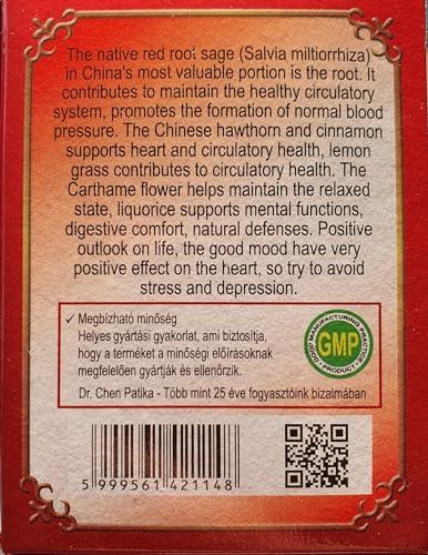 Dr Chen Dr Chen Heart Meridian Tea Natural Traditional Tea Blend Heart and Circulatory Health 20 Teabags