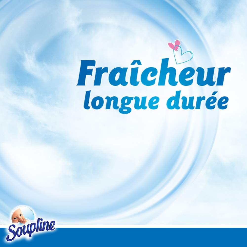Soupline SOUPLINE - Concentrated Fabric Softener - Long Lasting Freshness - for Incredibly Soft Textiles - Easy Ironing - 1.3L = 52 Washes - Pack of 3