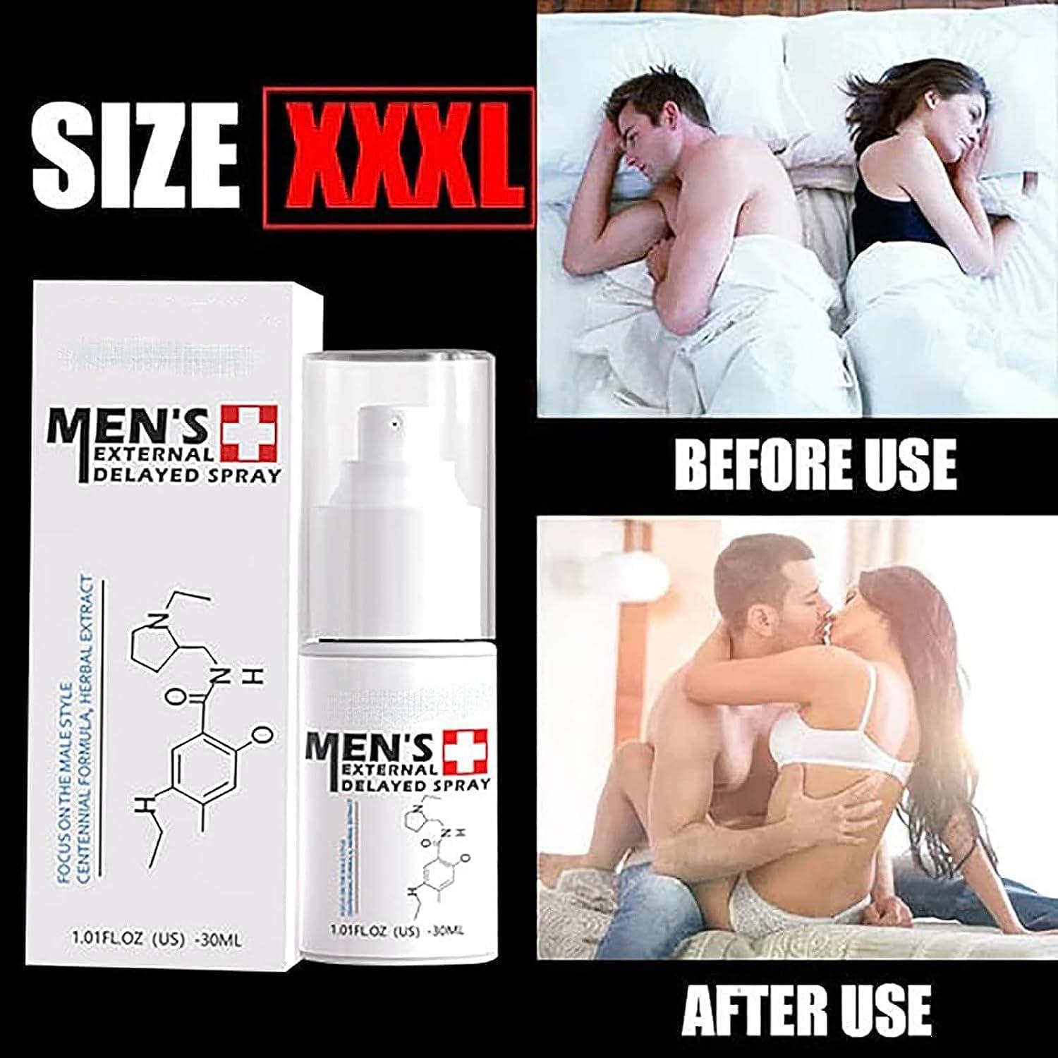 Hliloy JJLBRO Men's Long Lasting Delay Stronger Spray,JJLBRO Men's Spray Long Lasting Delay,JJLBRO Men's Energy Strength Spray, JJLBRO Men's XXL Massage Care Cream,All Night Enhancer Spray (2PC)