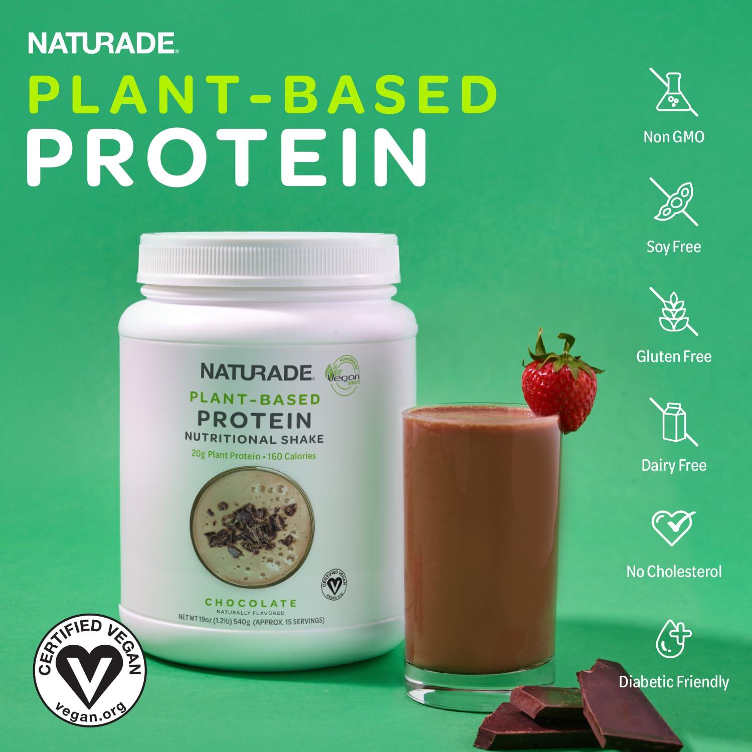 Vegansmart Naturade Plant Based VeganSmart Vegan Pea Protein - Chocolate - 20.6 oz
