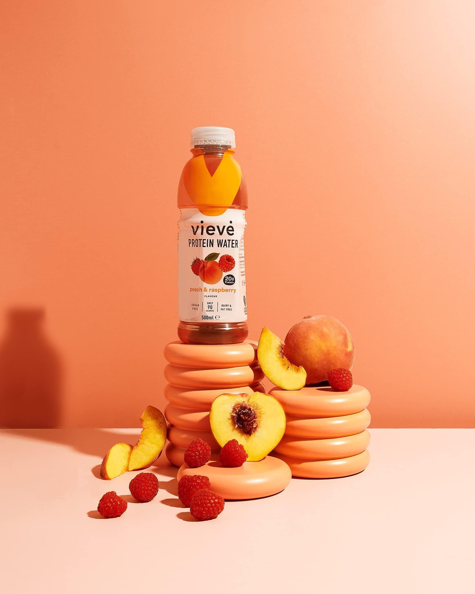 Vieve Vieve Protein Water 10x500ml - Mixed Variety Flavour Pack 20g Protein, Sugar Free, Fat Free & Dairy Free A Ready to Drink Alternative to Protein Powders & Shakes 10 Pack (2 per Flavour)