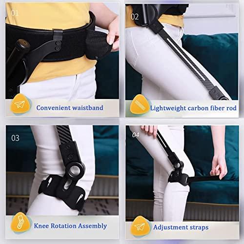 BiiKoon Walking Aid Bionic Body Power Walkers Leg Rehabilitation Training Assisted Lower Limb Mobility Standing Walking Aids for Postoperative Non-powered (Color : Both legs, Size : L)