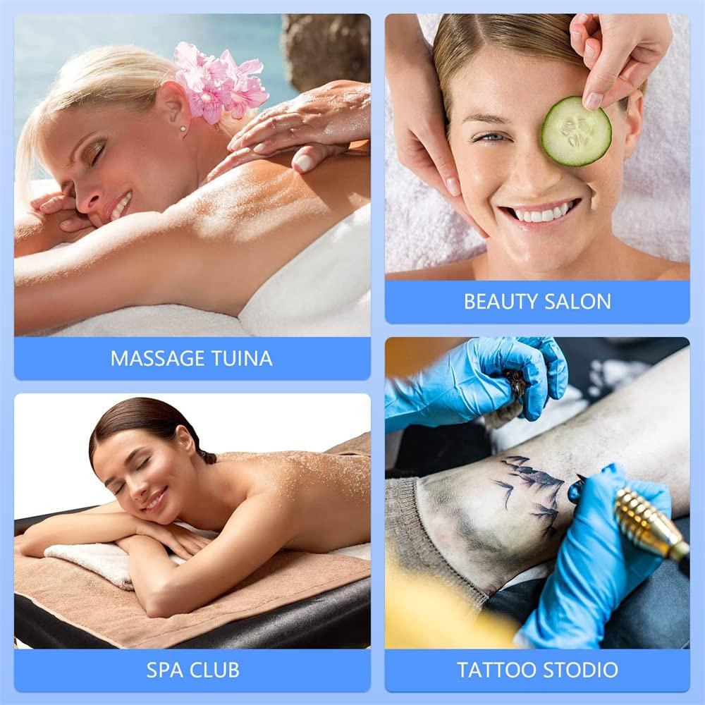 Highdi Highdi Massage Bed Cover with Face Hole Washable Massage Bed Sheet Cover Beauty Massage SPA Couch Cover Elastic Cord Edge All-round Wrap for Massage Bed (185 * 70cm,Deep purple)