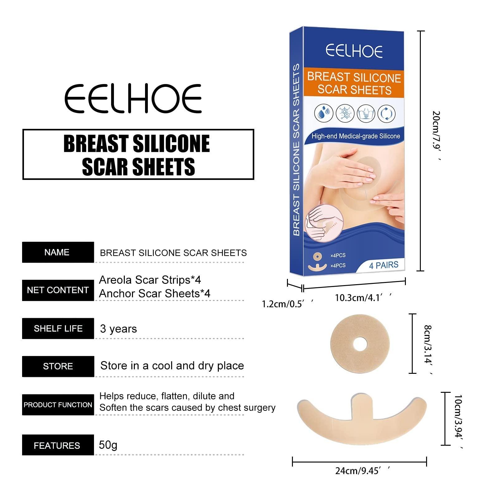 Vipomkowa 7 Line Correcting Silicone Scar Sheets Silicone Scar Sheets For Breast 8 Pack Breast Reduction After For Scar Removal Sheets 4 Areola Soft Strips 4 Sheets 2023 Graduation Gift