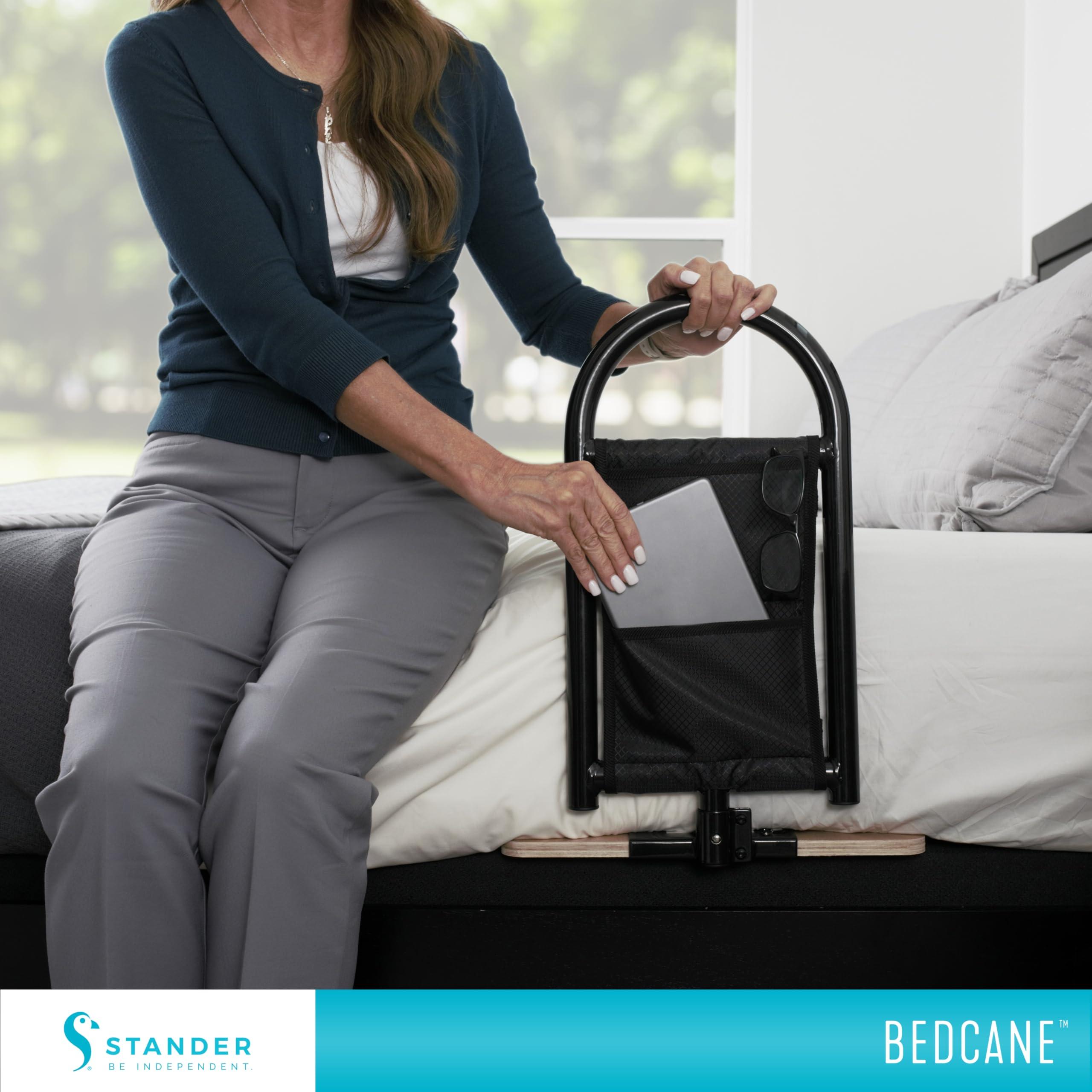 Stander Stander BedCane, Adult Bed Rail and Support Handle, Height Adjustable Elderly Stand Assist with Organizer Pouch (Eligible for VAT Relief in the UK)