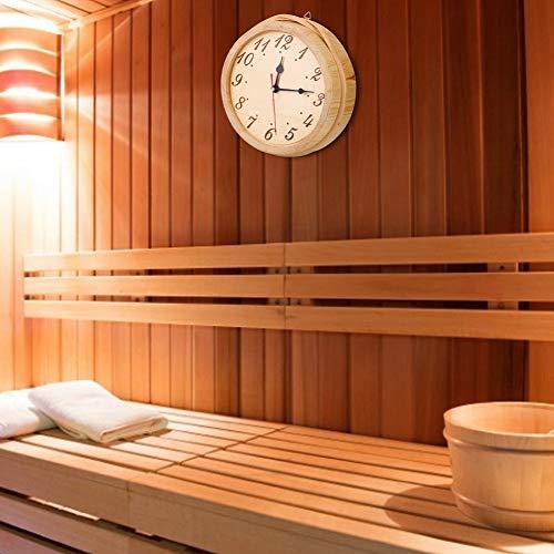 Jeanoko Sauna Clock with Numbers, Clear Reading, Modern and Simple, for The Sauna
