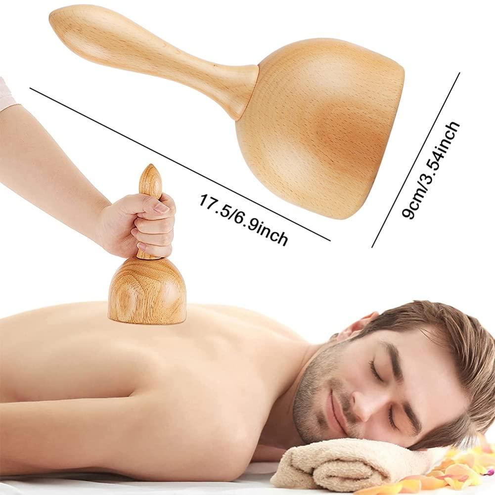 Yumin YUMIN Wood Cupping Therapy Massage Tools Cup,Lymphatic Drainage Massager Tools for Wood Therapy Body Anti-Cellulite Cup