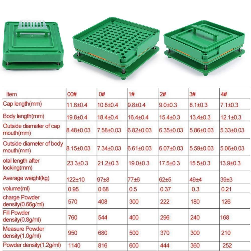 mumisuto Manual Capsule Filling Machine, Empty Capsule Filler for Size 00 with Spreader 100 Holes Powder Cosmetics Capsules Pill Filler for Hospital Clinic Laboratory Home Use