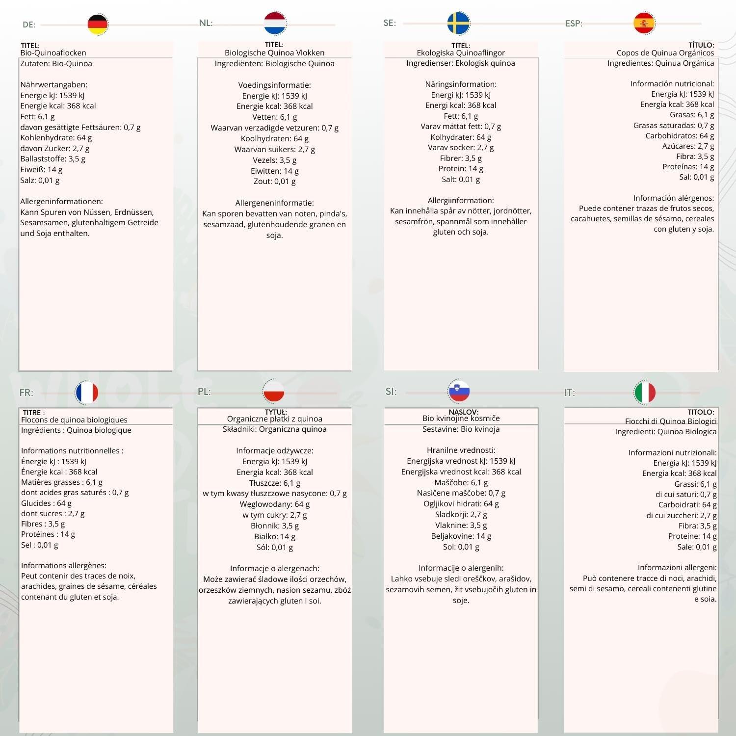 Wholefood Earth Wholefood Earth Organic Quinoa Flakes 1 kg | GMO Free | Vegan | Source of Fibre | Certified Organic