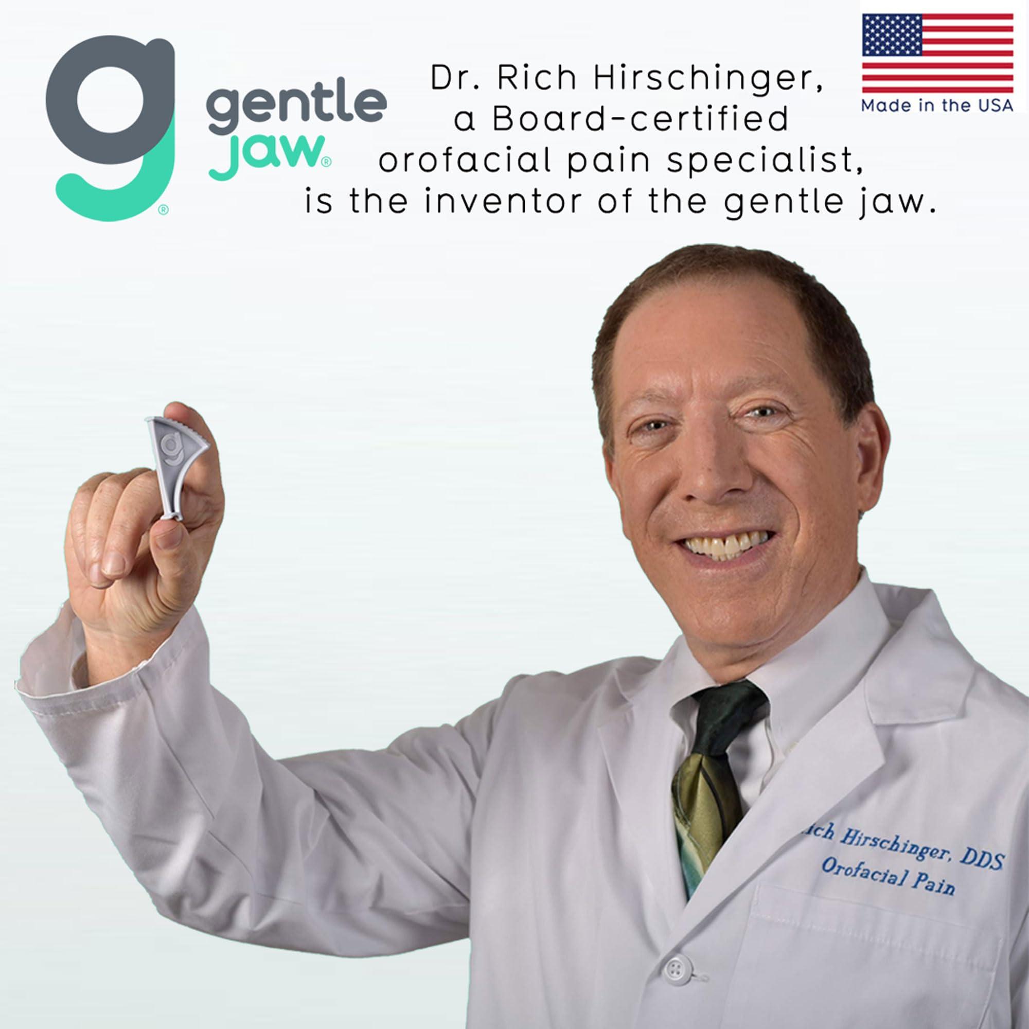 Gentle Jaw Pain Relief Device for TMJ, Grinding, Clenching, Headaches, Trismus & Bruxism Caused by Tight Jaw Muscles. Use Gentle Jaw for Passive Stretching to Relax Your Jaw Muscles; it is Yoga for The Jaw