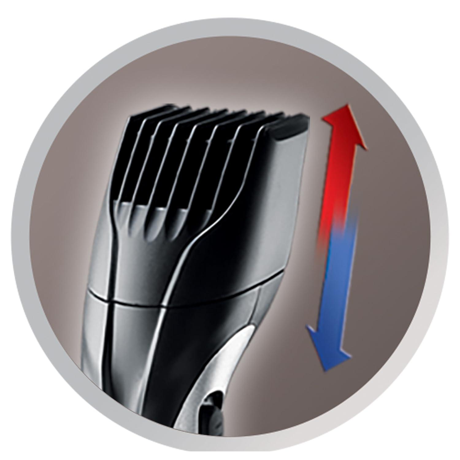 Remington Remington Barba Beard Trimmer (Advanced Ceramic Blades, Pop-up Detail Trimmer, Adjustable Zoom Wheel, 9 Length Settings, Comb Attachment, Cord or Cordless, 40-Minute Runtime) MB320C