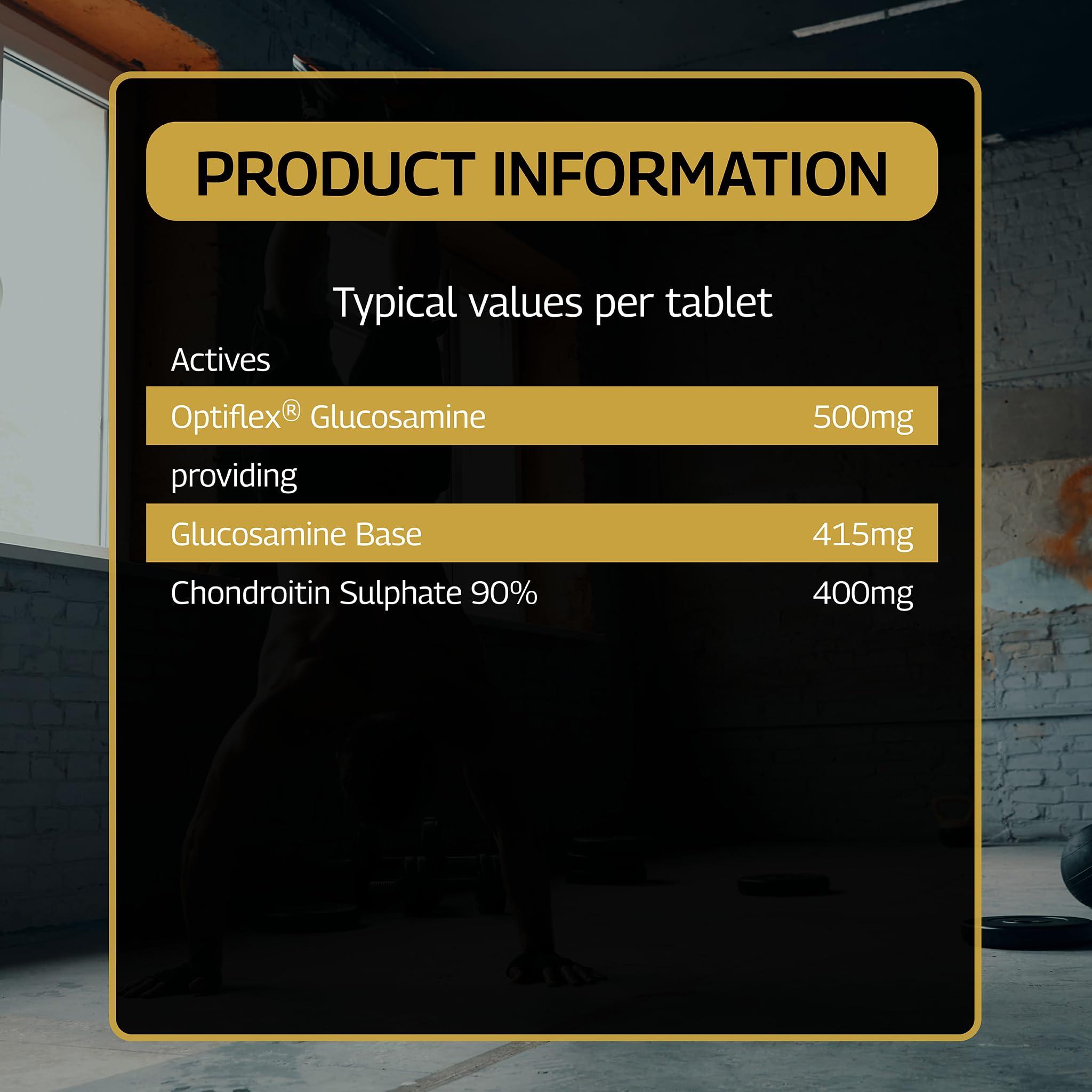 Healthspan Elite Healthspan Elite Glucosamine & Chondroitin Tablets (2 Months Supply) | Optiflex Glucosamine & Chondroitin Sulphate to Support Joint Health | All Blacks Official Partner | Informed Sport Accredited