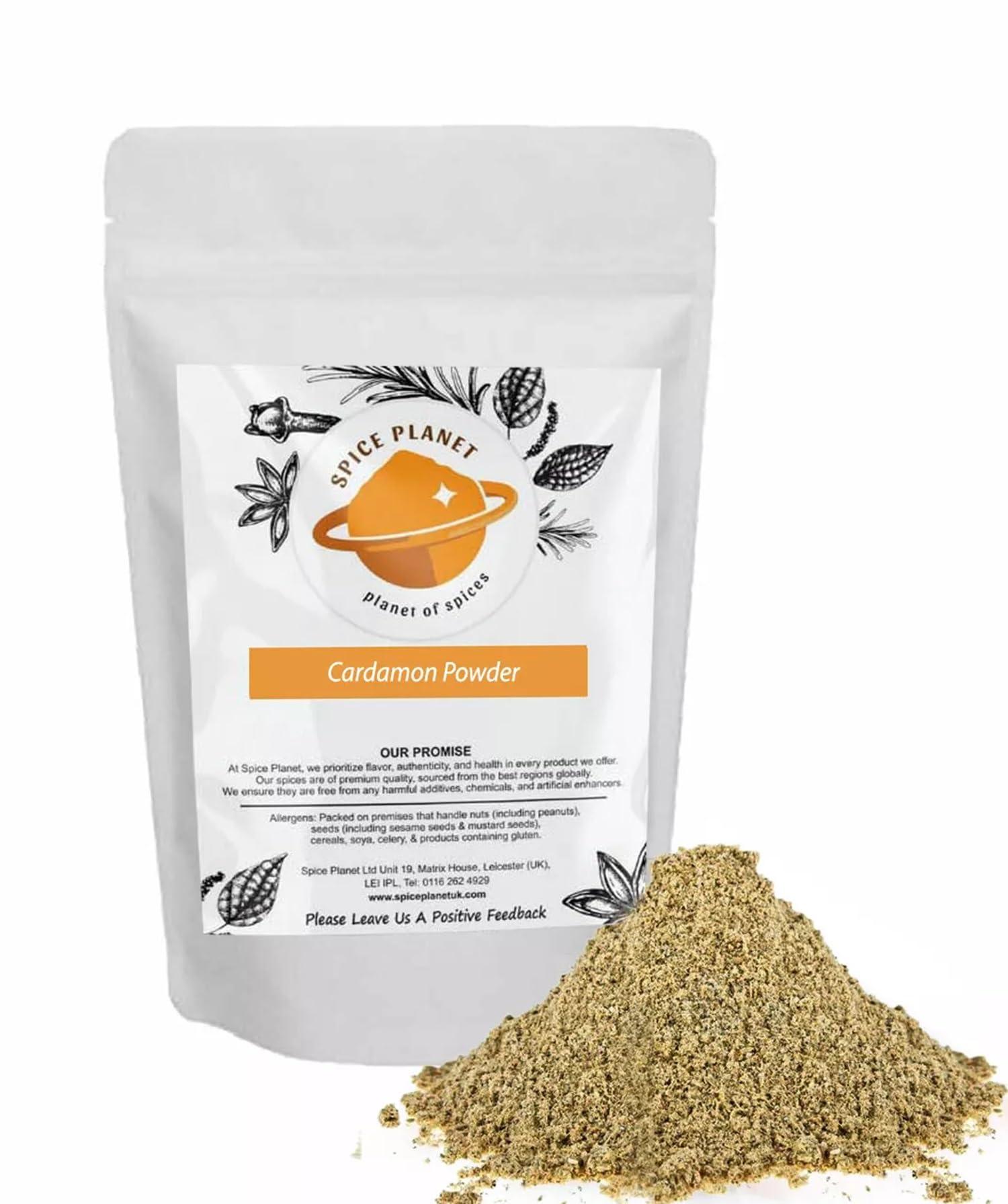 Spice Planet Cardamom Powder | Ground | Cardamon Powder | Green Cardamom Seeds Powder by Spice Planet 25g-1.9kg (50 Grams)