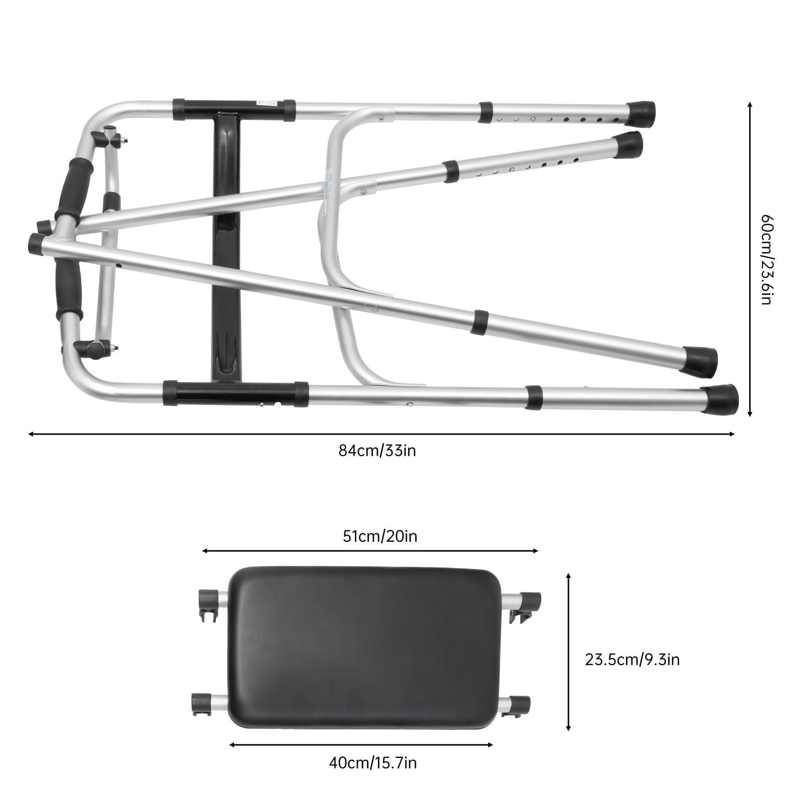 PINYELIN Seniors Stand Upright Rolling Walkers, Aluminium Stand Upright Walker Aid Elderly Disabled Walking Standing, Walkers Walking Frames Folding Rolling Upright Walkers