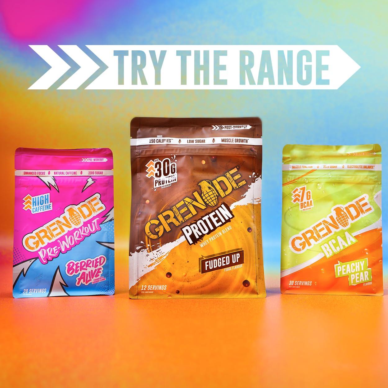 Grenade Grenade Whey Blend High Protein Powder, Low Sugar with 30g Protein per Serving, (50 Servings) - Fudged Up, 2 kg (Pack of 1)