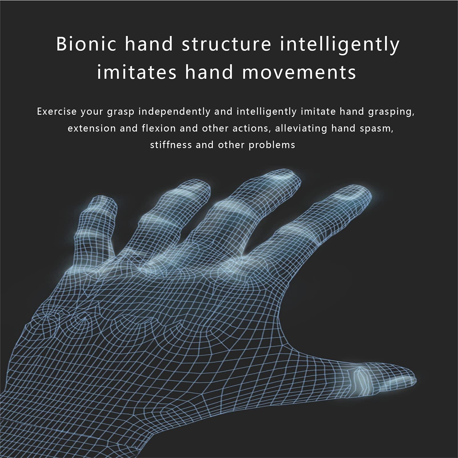 ZZBB ZZBB Rehabilitation Robot Gloves Finger Strengthener Passive Exercise Equipment for Stroke Hemiplegia Finger Wrist Exercise Equipment,Left,M