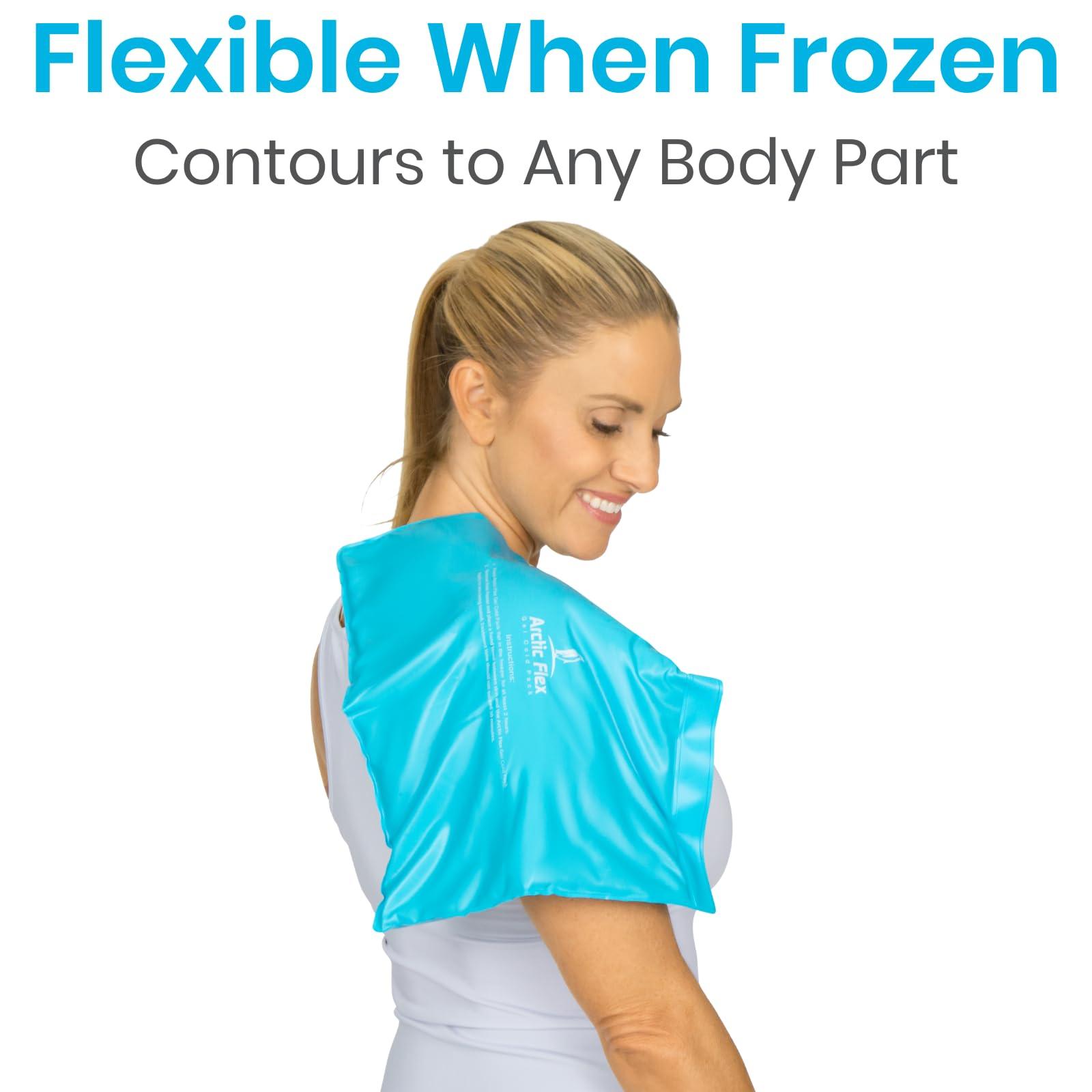 Arctic Flex Arctic Flex Reusable Gel Ice Pack - Cold Therapy Ice Bag - Medical Freezer Pad - Hot/Heated Compress Wrap for Knee, Shoulder, Back and Ankle - Flexible, Soft & Instant