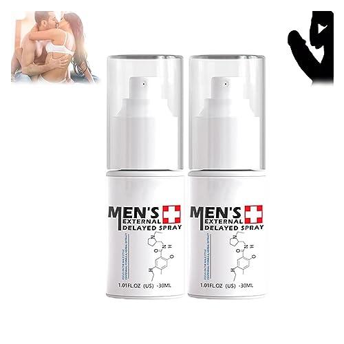 Hliloy JJLBRO Men's Long Lasting Delay Stronger Spray,JJLBRO Men's Spray Long Lasting Delay,JJLBRO Men's Energy Strength Spray, JJLBRO Men's XXL Massage Care Cream,All Night Enhancer Spray (2PC)