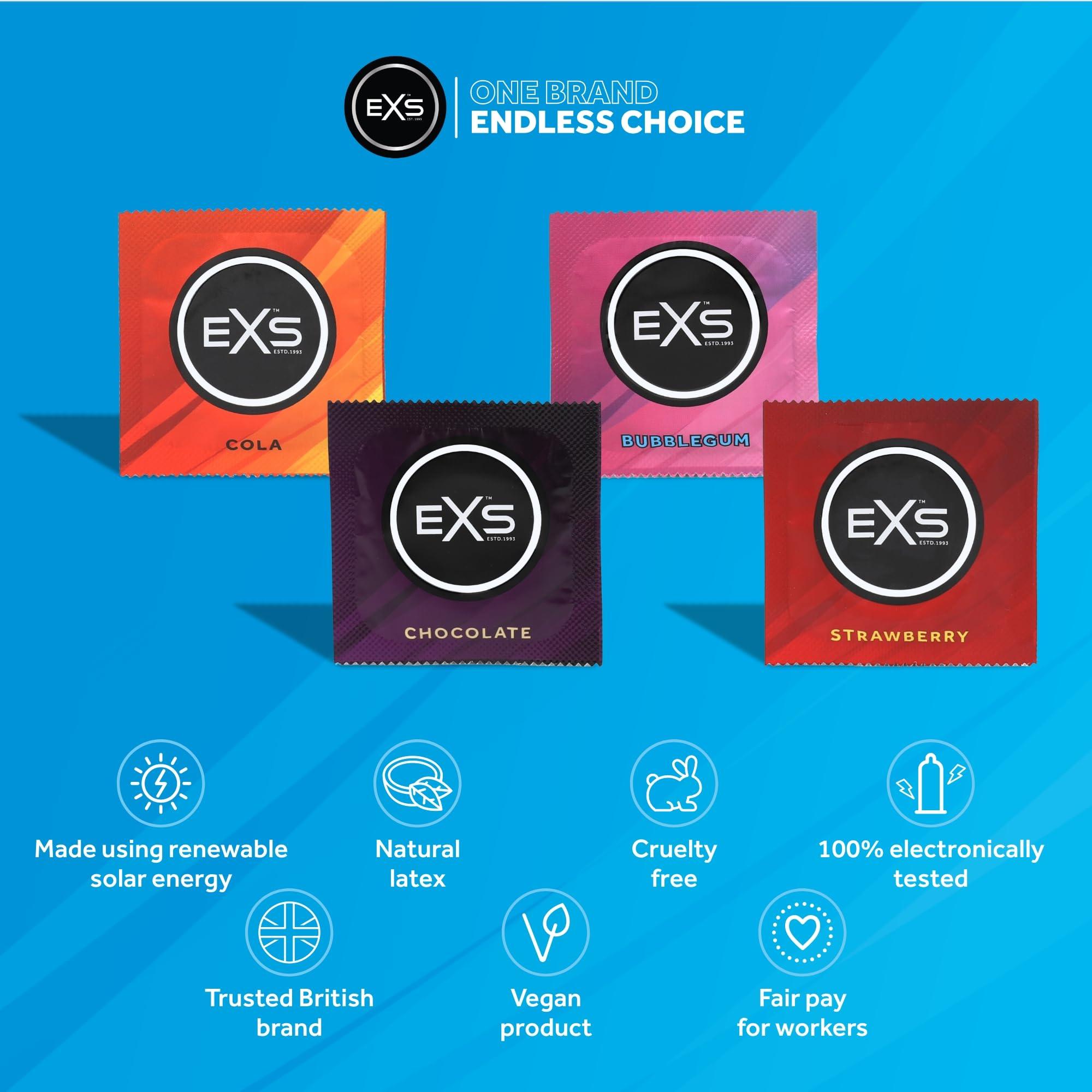 EXS EXS | Bubblegum Flavoured Condoms | Maximise Your Safety & Pleasure | 500 Pack