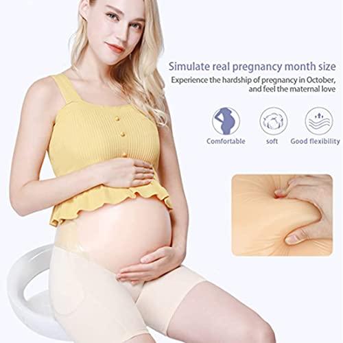 XRSMOU XRSMOU Silicone Fake Pregnant Belly, Soft and Realistic, Fake Belly, Fake Pregnant Woman, Fake Baby Belly,for Actor Performances, Movie Props (3months)