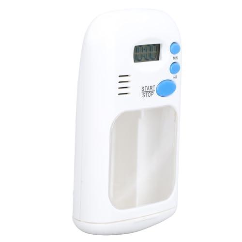 Fockety Automatic Pill Dispenser, Medication Dispenser with Alarm Sound Alerts, LCD Display Electronic Pill Dispenser, Portable Pill Reminder for Medicines, Supplements and Vitamins