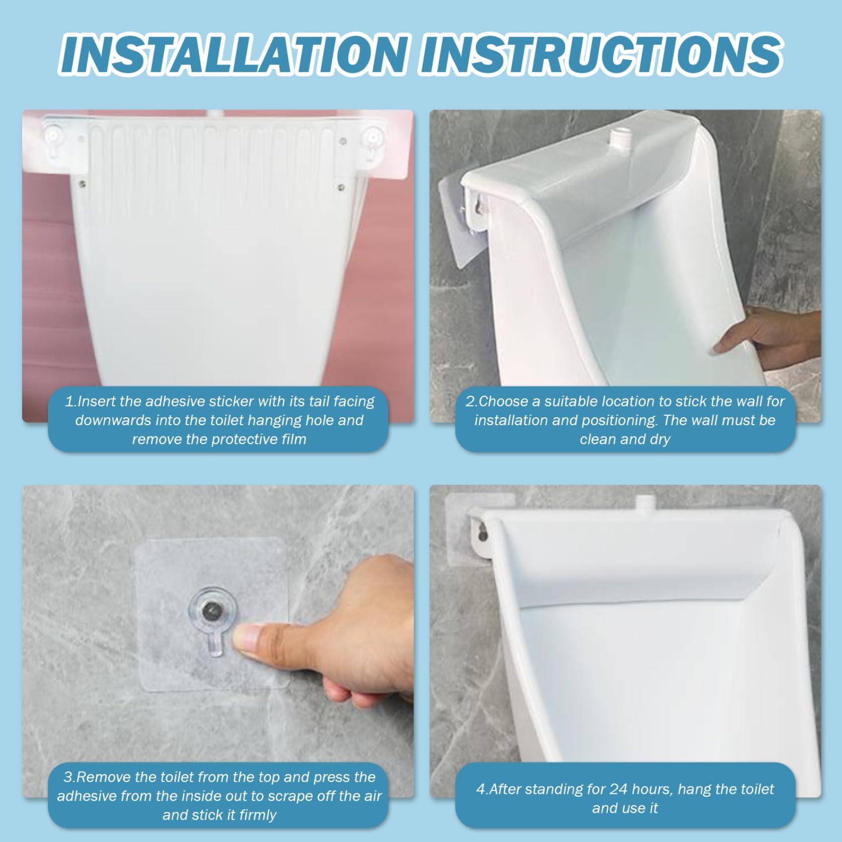 XJKLBYQ XJKLBYQ Waterless Urinal with Hose,UV Resistant Outside Urinal,PP Plastic Urinal,Garage Urinal,Anti-clogging Wall Mount Outdoor Toilet for Backyard Garage