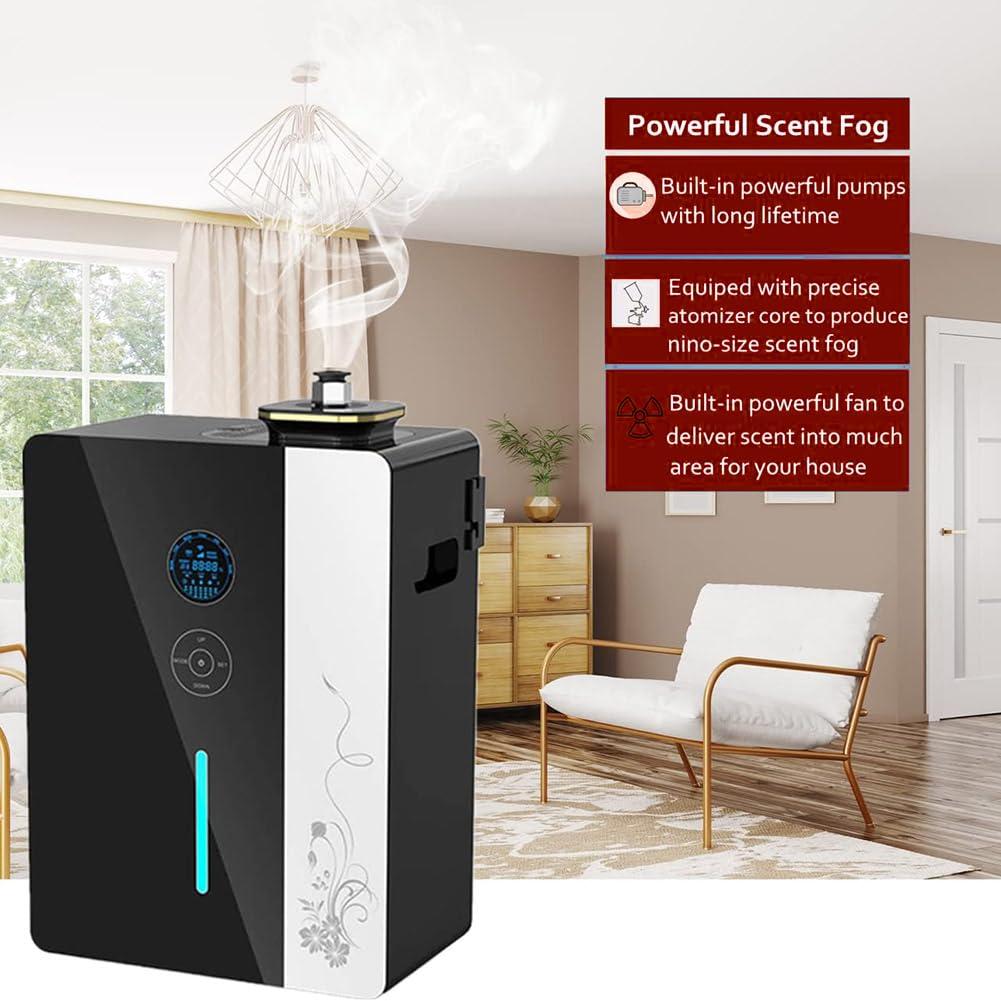 FreshCart Basics Air Scent Diffuser - Commercial Fragrance Machine for Hotel, Office, Theater, Spa - Quiet Smart Nebulizing Aroma Diffuser with Coverage