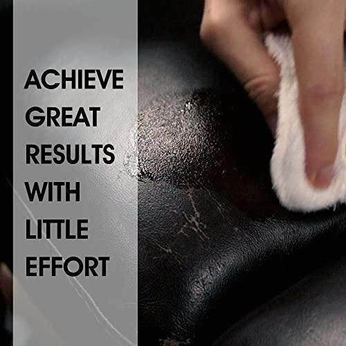 Furniture Clinic Furniture Clinic Leather Recolouring Balm - Leather Colour Restorer for Sofas, Leather Colour Repair for Faded & Scratched Leather Upholstery, Car Seats, Shoes and Clothing - 16 Colours (Ivory)