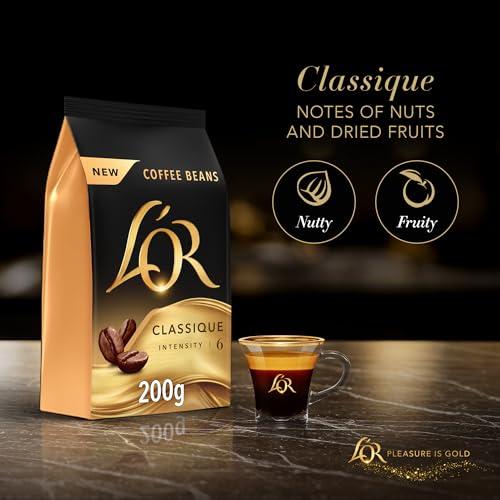 L'OR L'OR Classique Coffee Beans 200g Intensity 6 (4 x 200g, 800g Total)