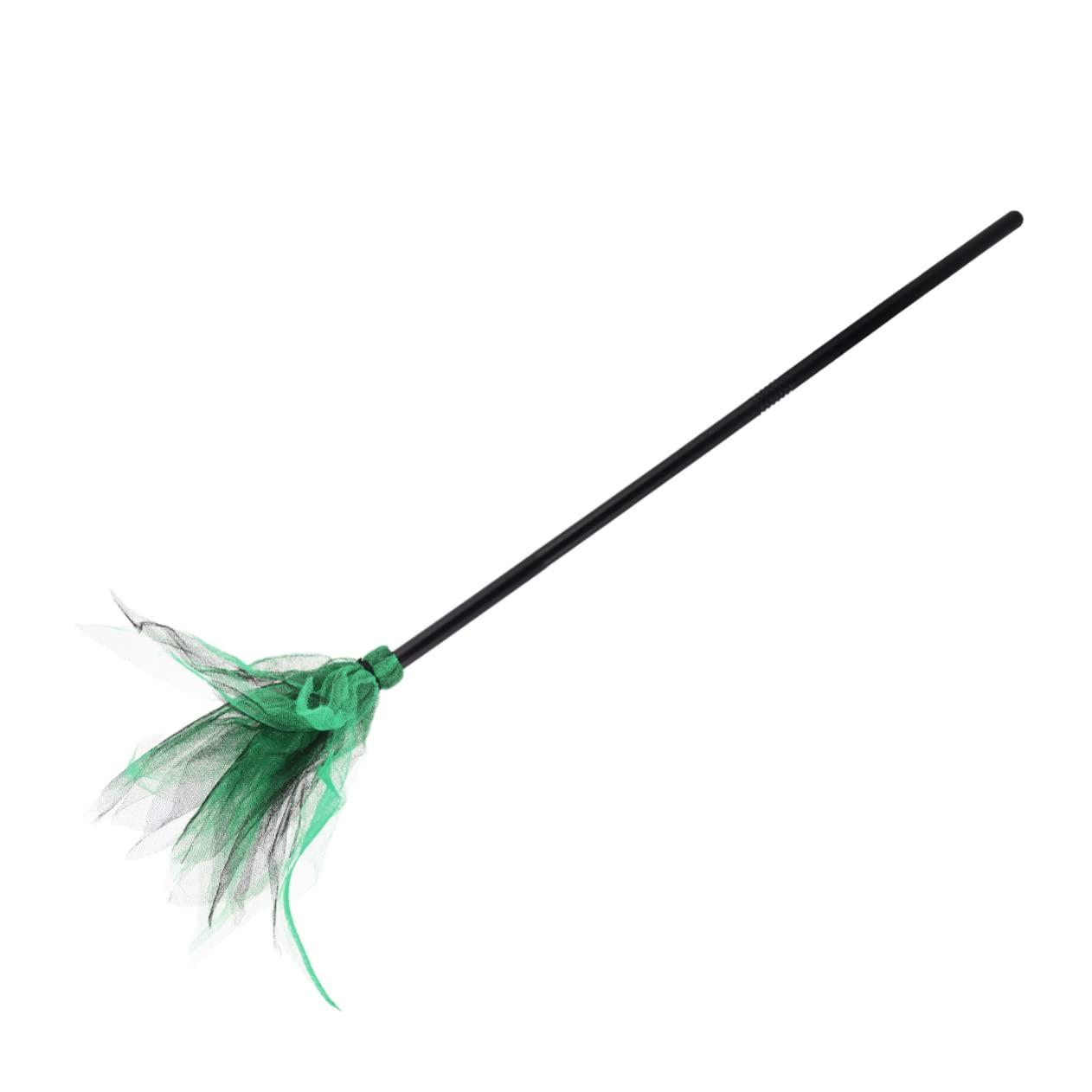 Beavorty Beavorty 2pcs Halloween Broom Halloween Party Props Kids Toys Mesh Broom Witch Broom Kids Witches Brooms Wicked Witch Costume Accessories Broom Stick Outfits Plastic Make up Child Supplies