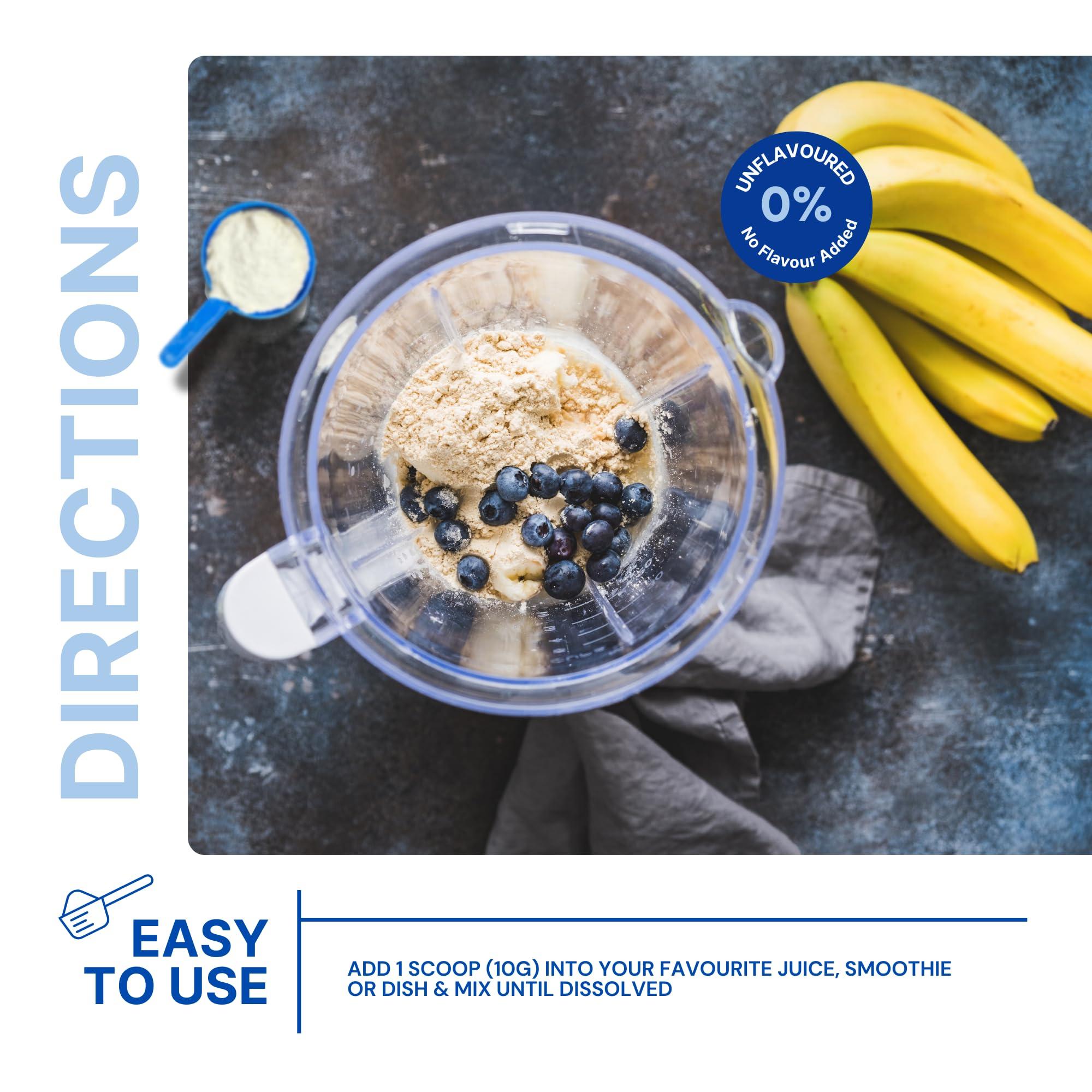 The Intelligent Health Hydrolysed Collagen Powder (Bovine) - High Protein Grass Fed Unflavoured Peptides- Collagen Supplements for Women | Gluten Free, Paleo & Keto Friendly (1KG)