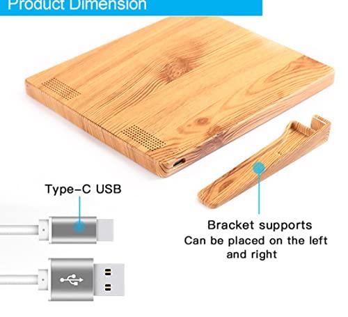 HYHMJ Wood Grain SAD Lamp, 10000 Lux Light Therapy Lamp, Sad Lights for Depression, with 3 Color Modes Adjustable Brightness, 4 Timer Settings UV-Free Sunlight Lamp,Wood Grain