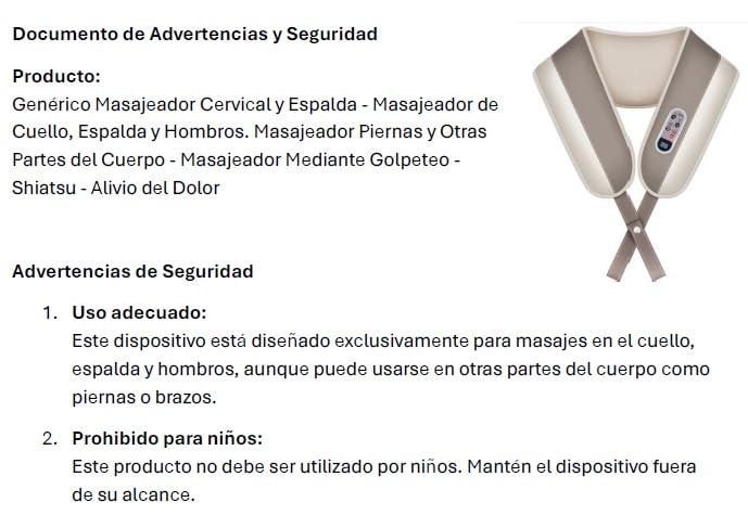 Genrico Genrico Cervical and Back Massager - Neck, Back and Shoulder Massager Leg Massager and Other Body Parts - Tapping Massager - Shiatsu - Pain Relief