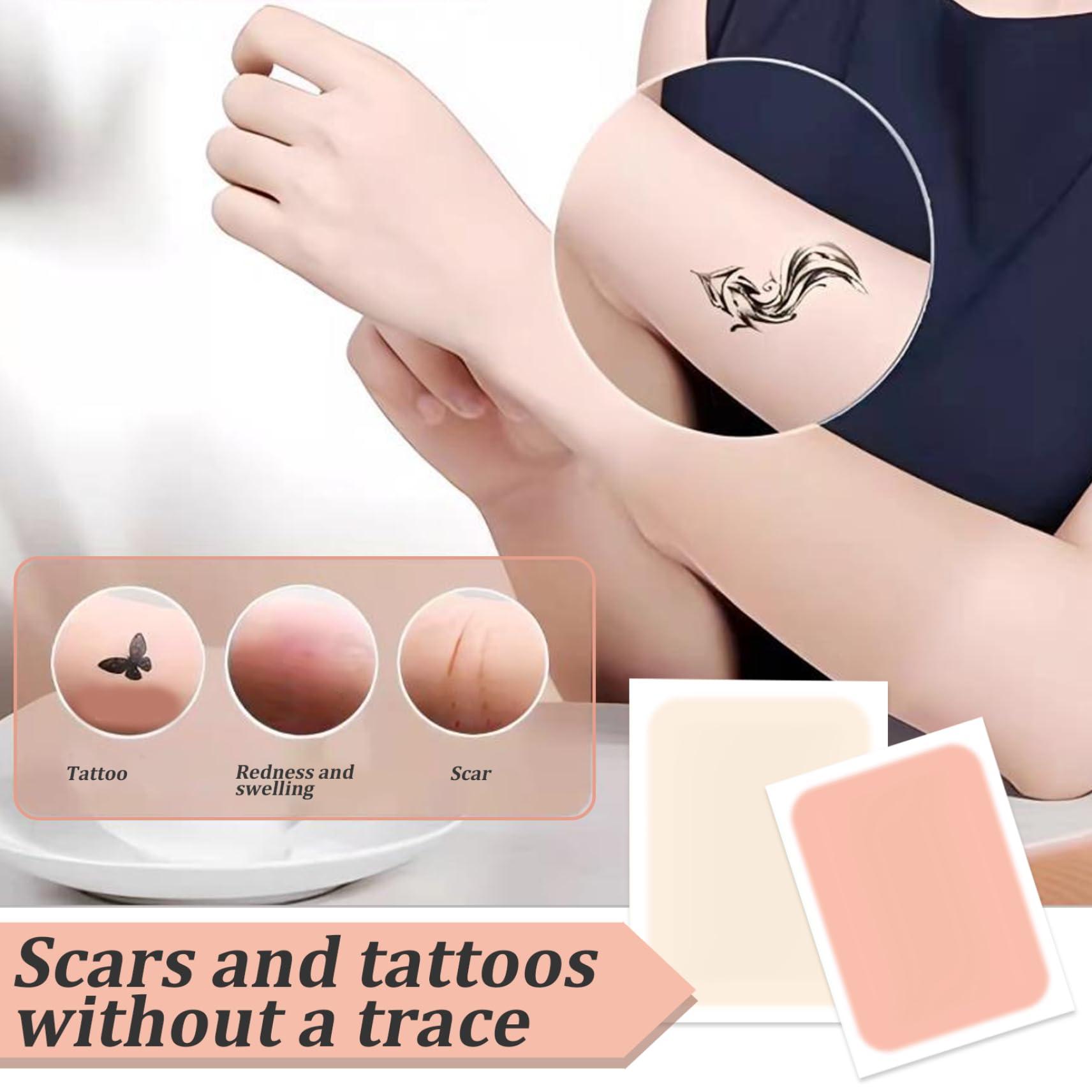 Weduspaty Tattoo Cover Up Patch 10Pcs Waterproof Tattoo Cover Up Tape 2 Colors Breathable Tattoo Concealer Sticker Ultra-Thin Skin Tattoo Cover Invisible for Tattoo ScarBirthmarks Style 1