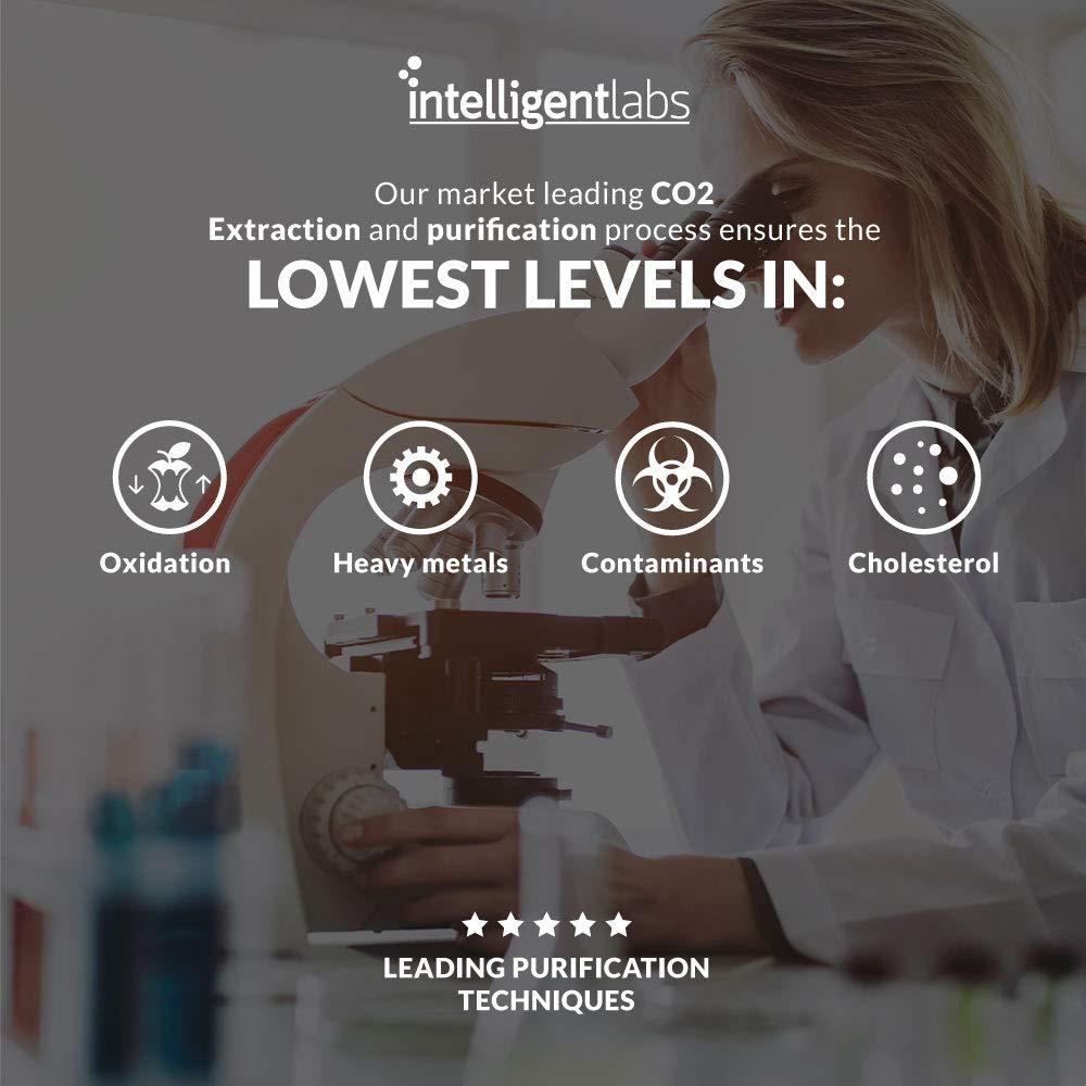 Intelligent Labs Intelligent Labs Triglyceride Omega-3 | 2,250 mg Fish Oil (1,224 mg EPA + 816 mg DHA + 210 mg Other Omega-3) | 120 Softgels | High-Potency Fish Oil Supplement