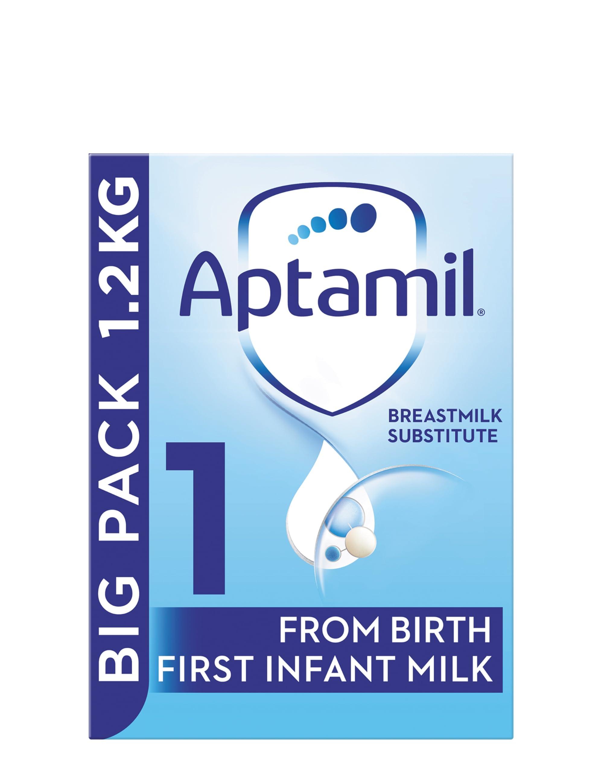 Aptamil Aptamil 1 First Baby Milk Powder, From Birth, 1.2K (Pack of 3)