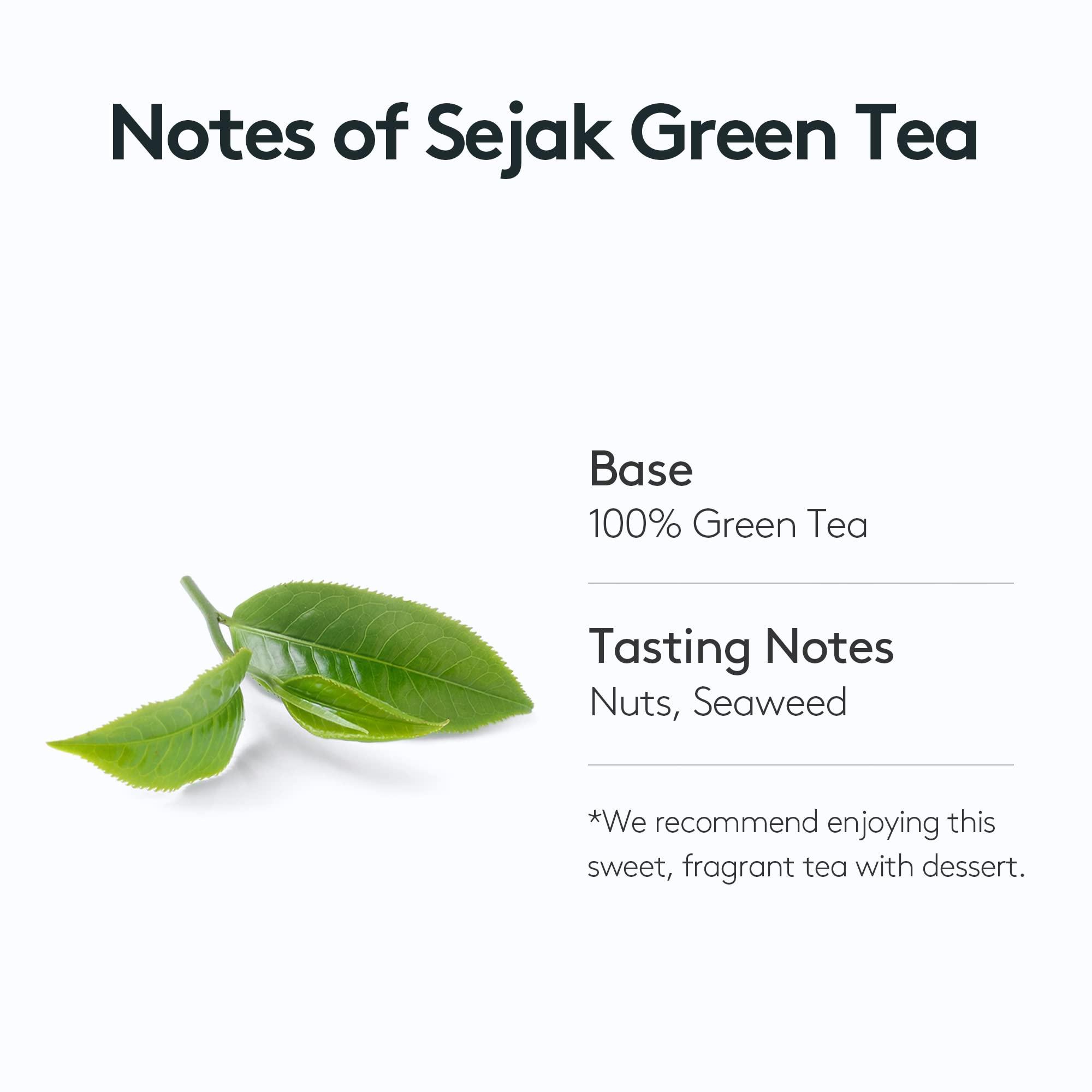 Osulloc OSULLOC Pure Green Tea (Mild, Clean tasting Aroma), Premium Blended Tea from Jeju, Tea Bag Series 20 count, 1.06 oz, 30g