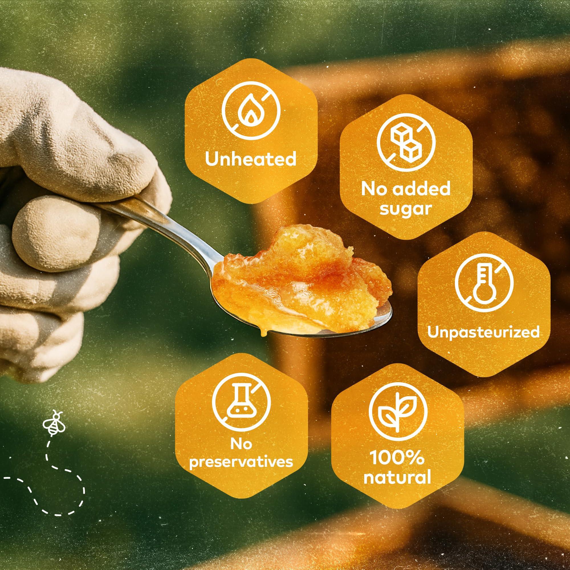 Q honey Pure Raw Honey 1kg Natural Unpasteurised Unfiltered Unheated Forest honey Wildflower Honey