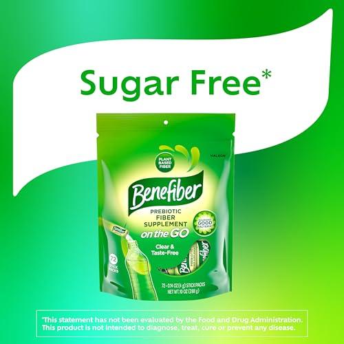 Benefiber Benefiber 302805 Fiber Supplement Powder Stick Packs for Digestive Health, 28 Sticks, 3.92 Ounces