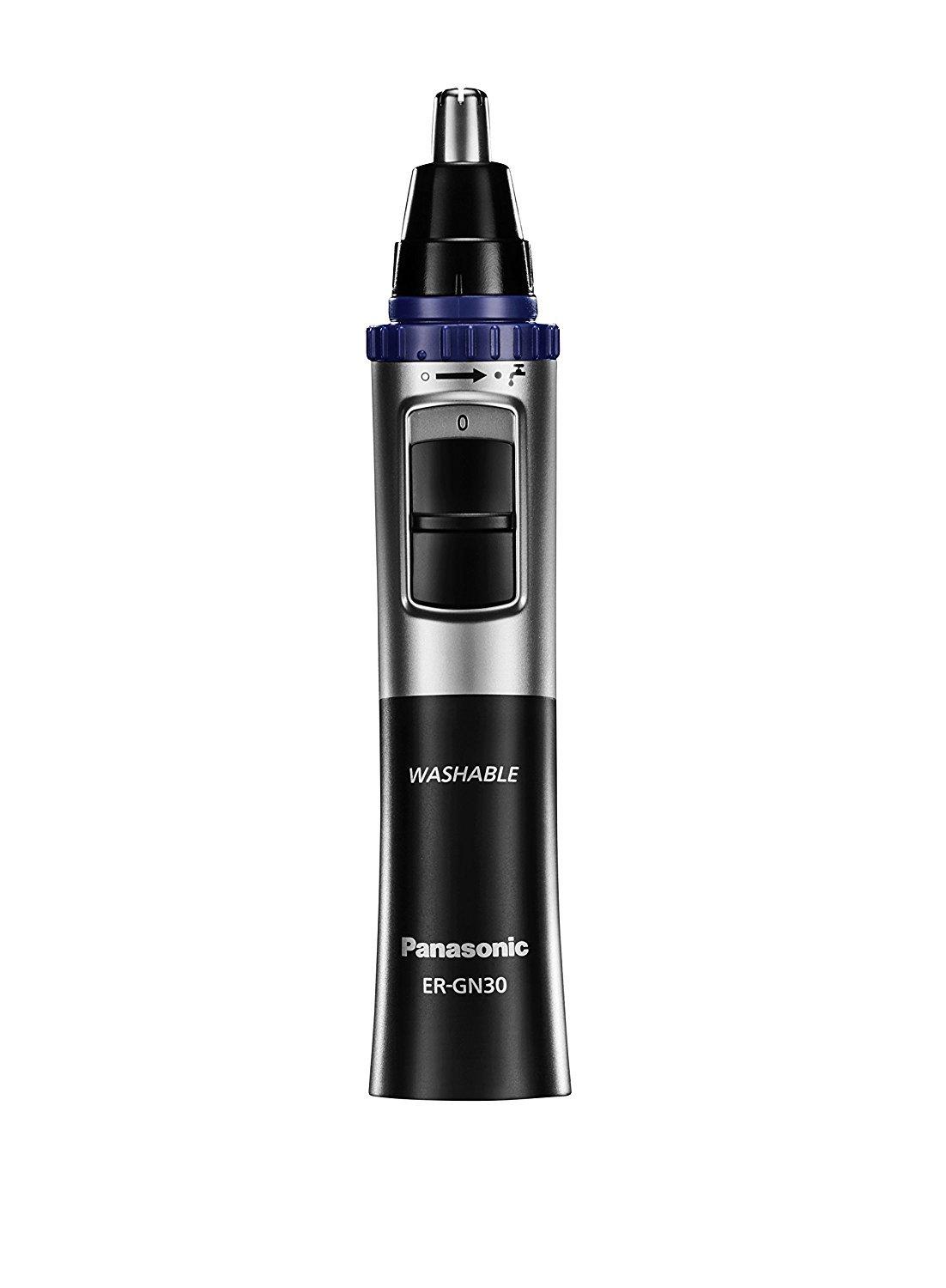 Panasonic Panasonic ER-GN30-K Men\'s Nose & Ear Hair Trimmer with Improved Dual-Edge Blade and Vortex Cleaning System