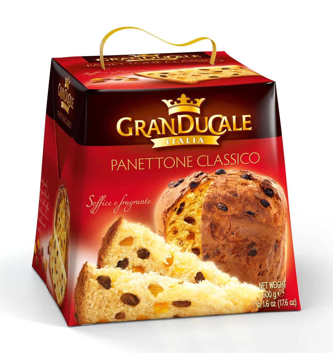 PVL Trade Italian Traditional Panettone Cake with Candied Fruit 500g