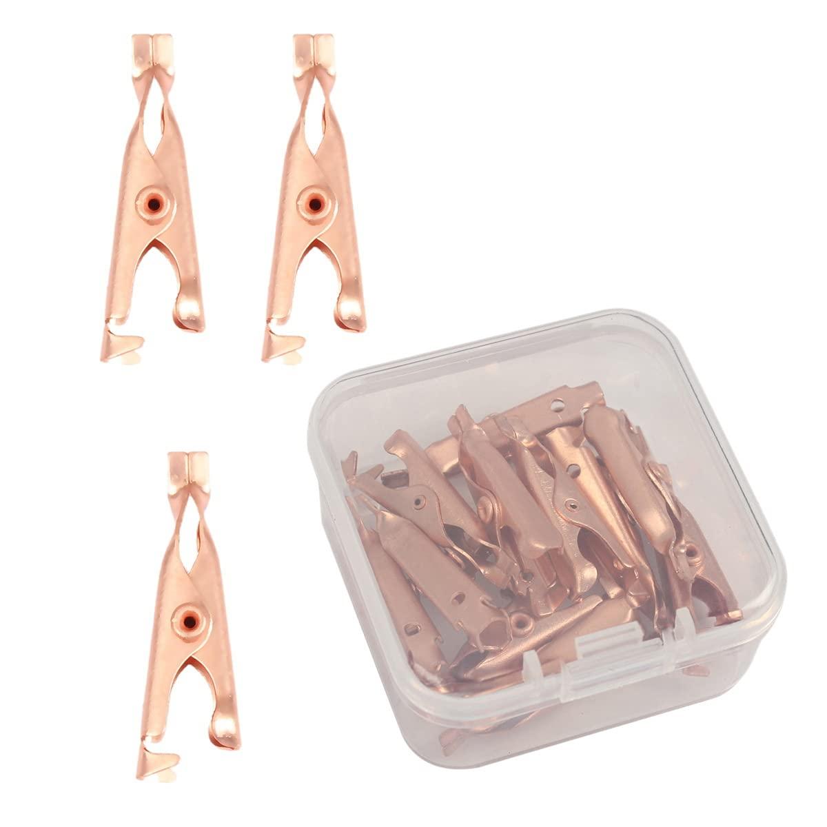 Dawafit Dawafit 1 Box/12Pcs Copper Skin Tag Remover Clips Wart Tag Extractor Copper Tag Out Skin Tag Removal Tool