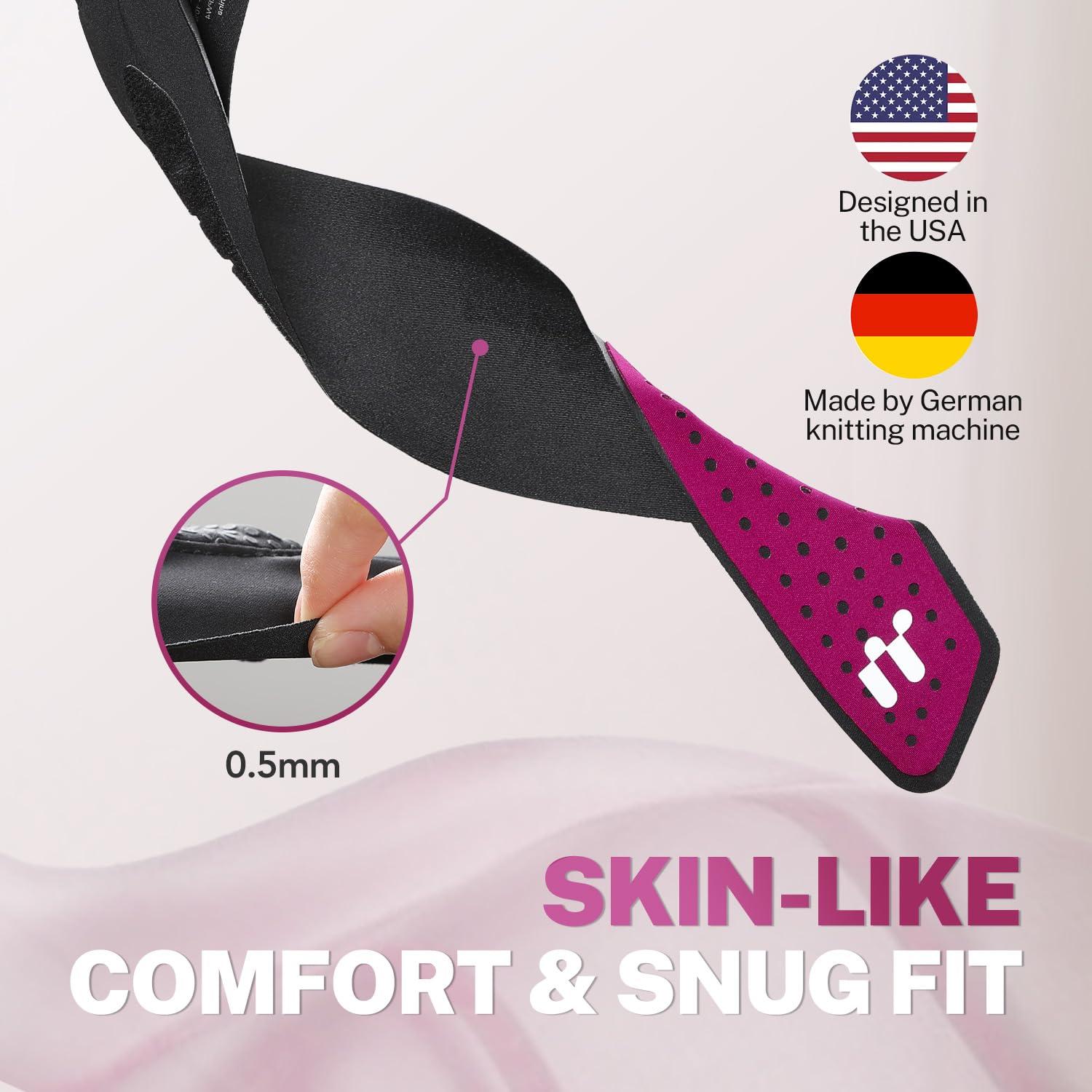 Fitomo Fitomo 0.5 mm Ultra-Thin Wrist Support with Soft Thumb Opening for Mild Carpal Tunnel, Tendonitis Arthritis, Double Compression Hand Support for Women, Wrist Brace for Sports Work Typing Sleeping