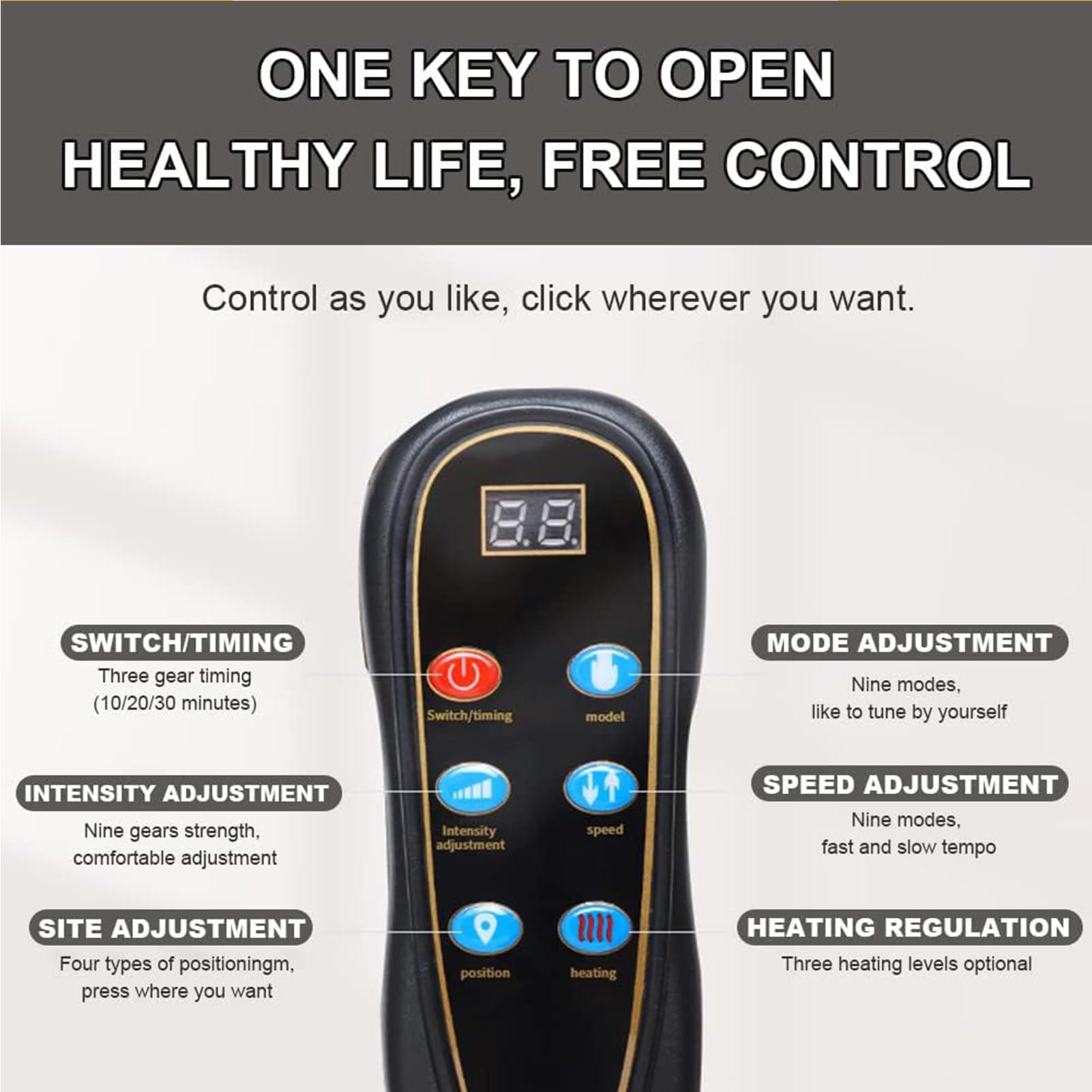 FreshCart Basics Back Pain Relief Full Body Massage Mat with Heat, 10 Vibrating Motors, Neck and Back Massager Bed for Whole Body Vibration, Kneading, and Relaxation