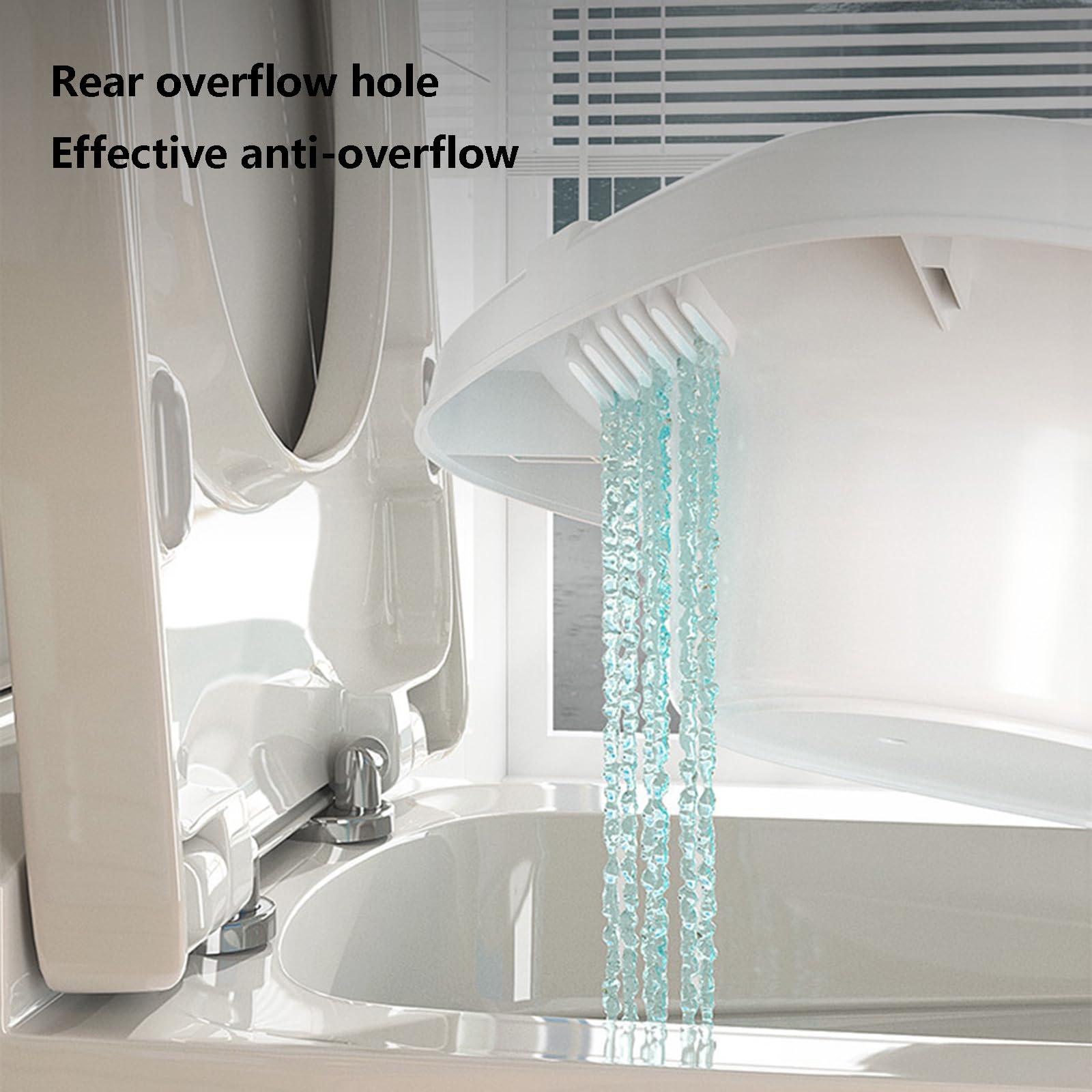 Eljeczt Eljeczt Sitz Bath Tub for Hemorrhoids Female Postpartum Sits Bath for Toilet Seat Dual Spouts Butt Bath Basin Portable Water Spray Style Real-time Water Temperature Measurement